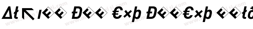 Altinn DIN Exp DINExp Bold字体转换
